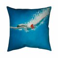 Fondo 20 x 20 in. Diving Jump-Double Sided Print Indoor Pillow FO2772597